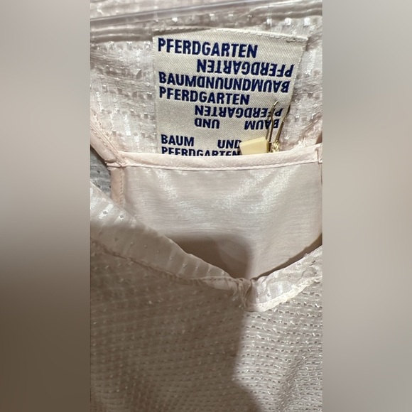 Scandinavian BAUM UND PFERDGARTEN Cream Textured Blouse |size 38 - Picture 6 of 9